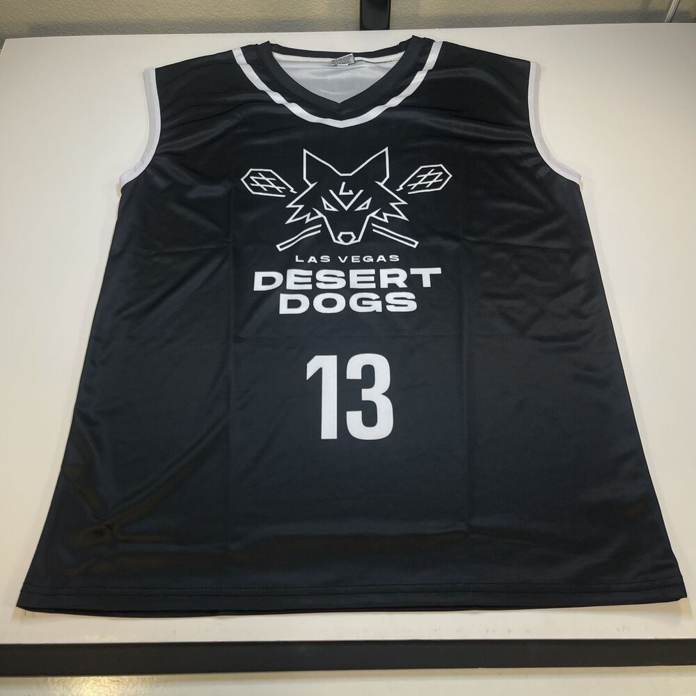 New LAS VEGAS DESERT DOGS Lacrosse STEVE NASH JERSEY Sz Mens XL